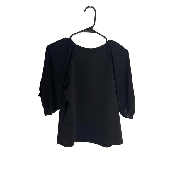 NWT Short Sleeve Mesh XS Banana Republic Top Grunge Emo Whimsy Goth Corporate - Picture 4 of 6